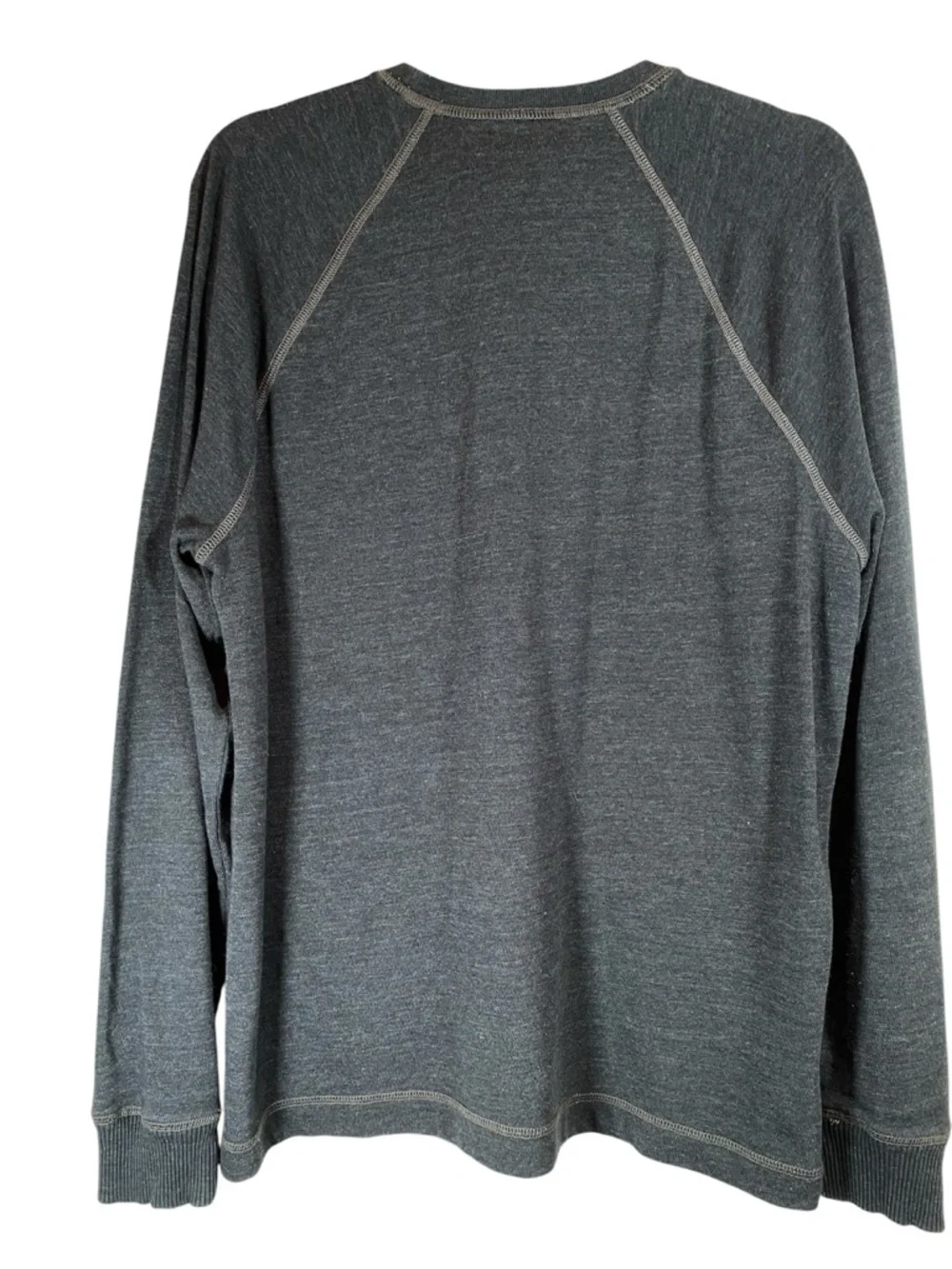 BANANA REPUBLIC Men’s Long Sleeve Mid Weight Knit Tee Slate Gray L